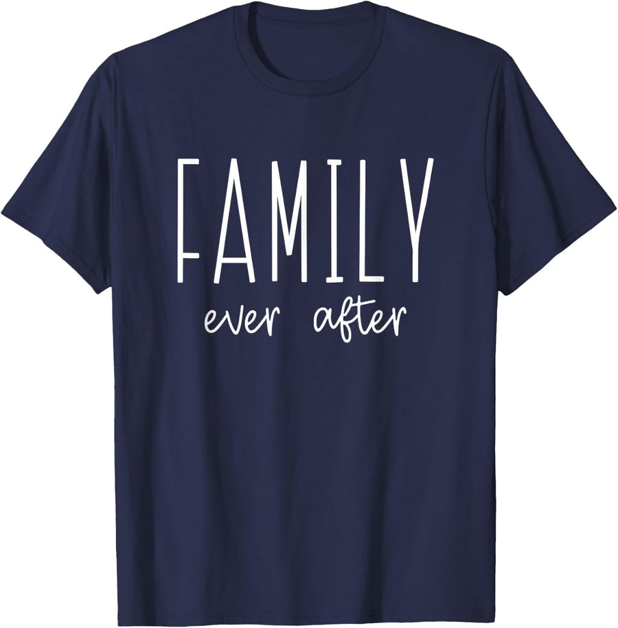 Family Ever After Adoption Adopt Court Gotcha Day Group T-Shirt - Navy Blue