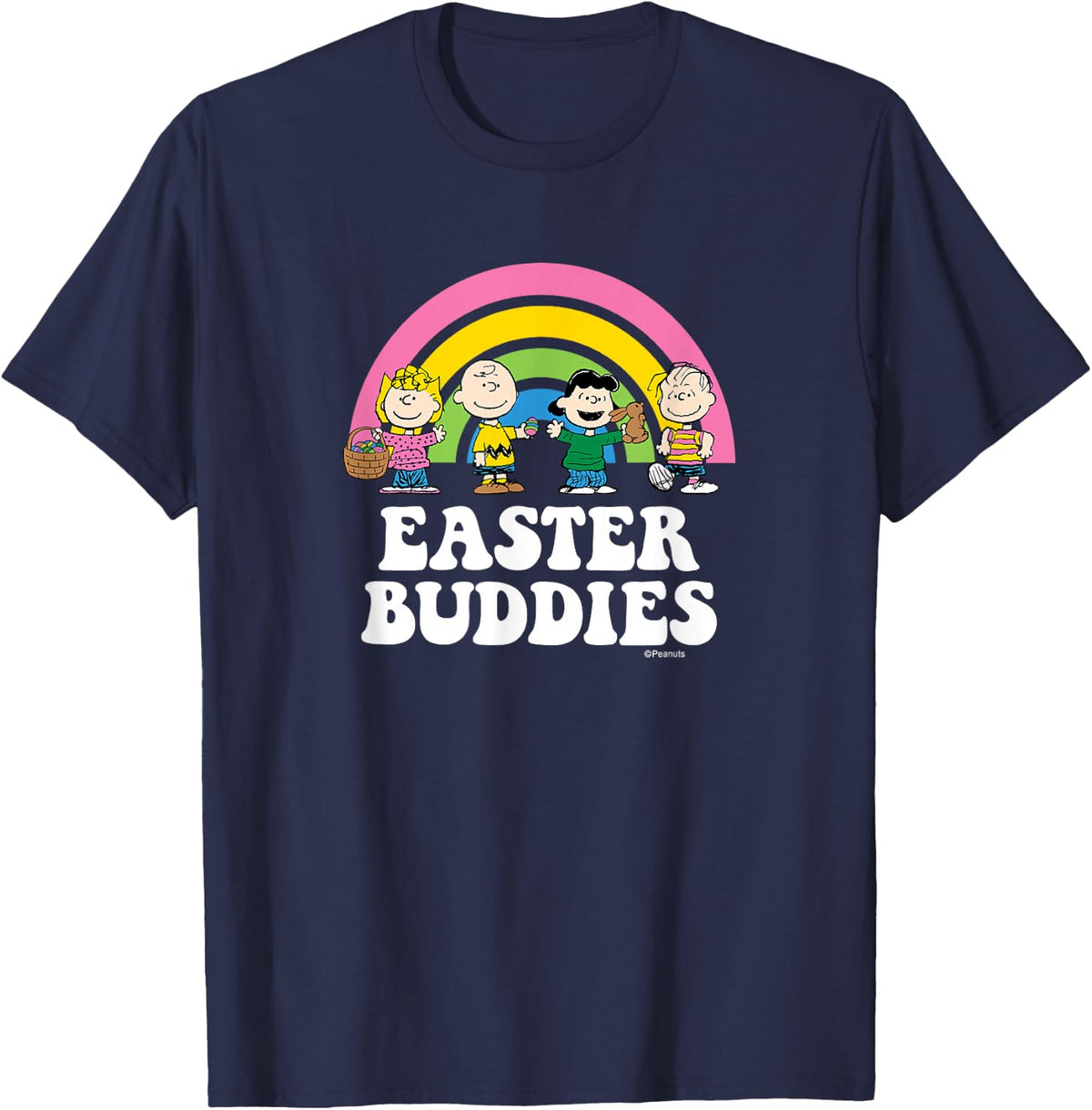 Peanuts Easter Buddies T-Shirt - Navy Blue
