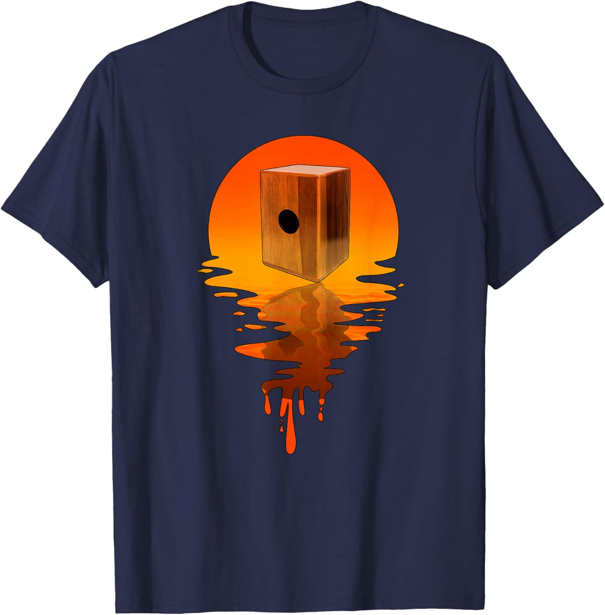 Vintage Retro Peruvian Cajon T-Shirt - Navy Blue