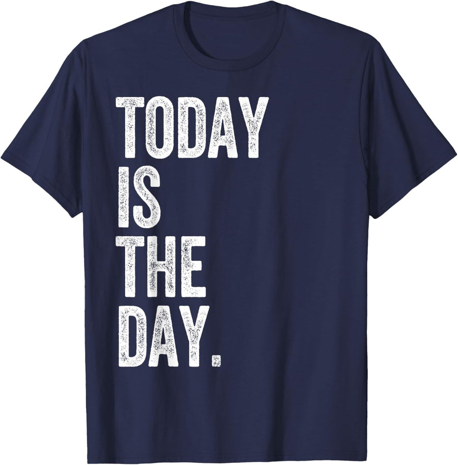 Adoption Day Shirts Today is The Day Celebration Tees T-Shirts for Family Gotcha Foster - Navy Blue