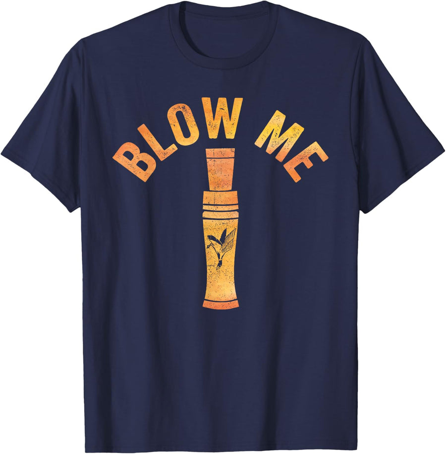 Best Duck Hunting Art for Men Women Duck Hunter Duck Hunt T-Shirt - Navy Blue
