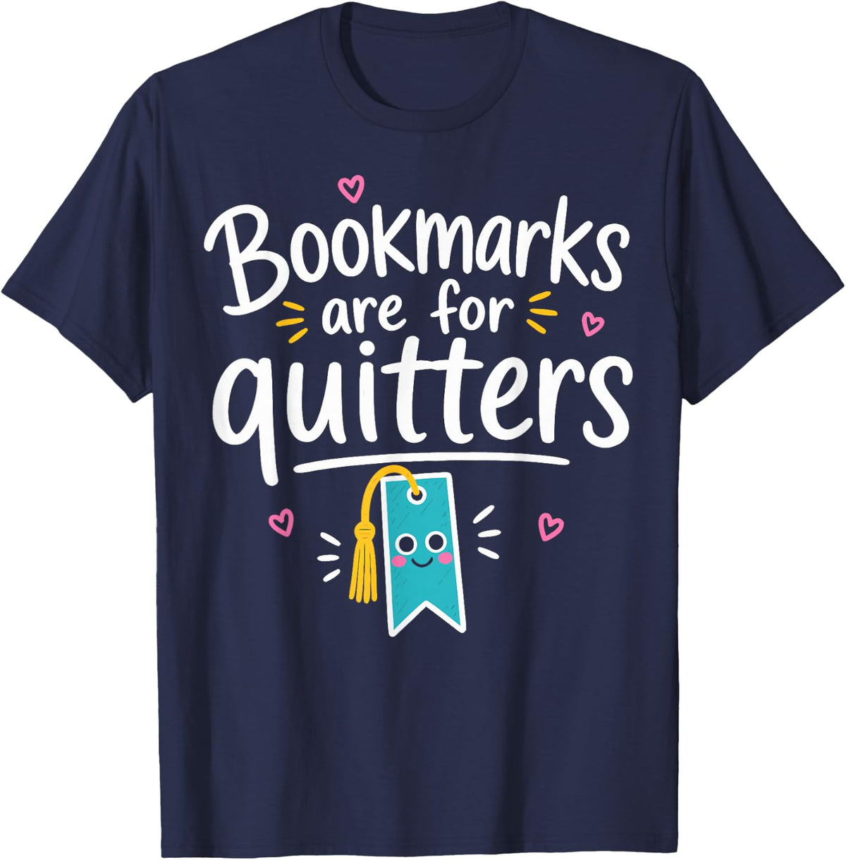 Funny Reading Lover Books T-Shirt - Navy Blue