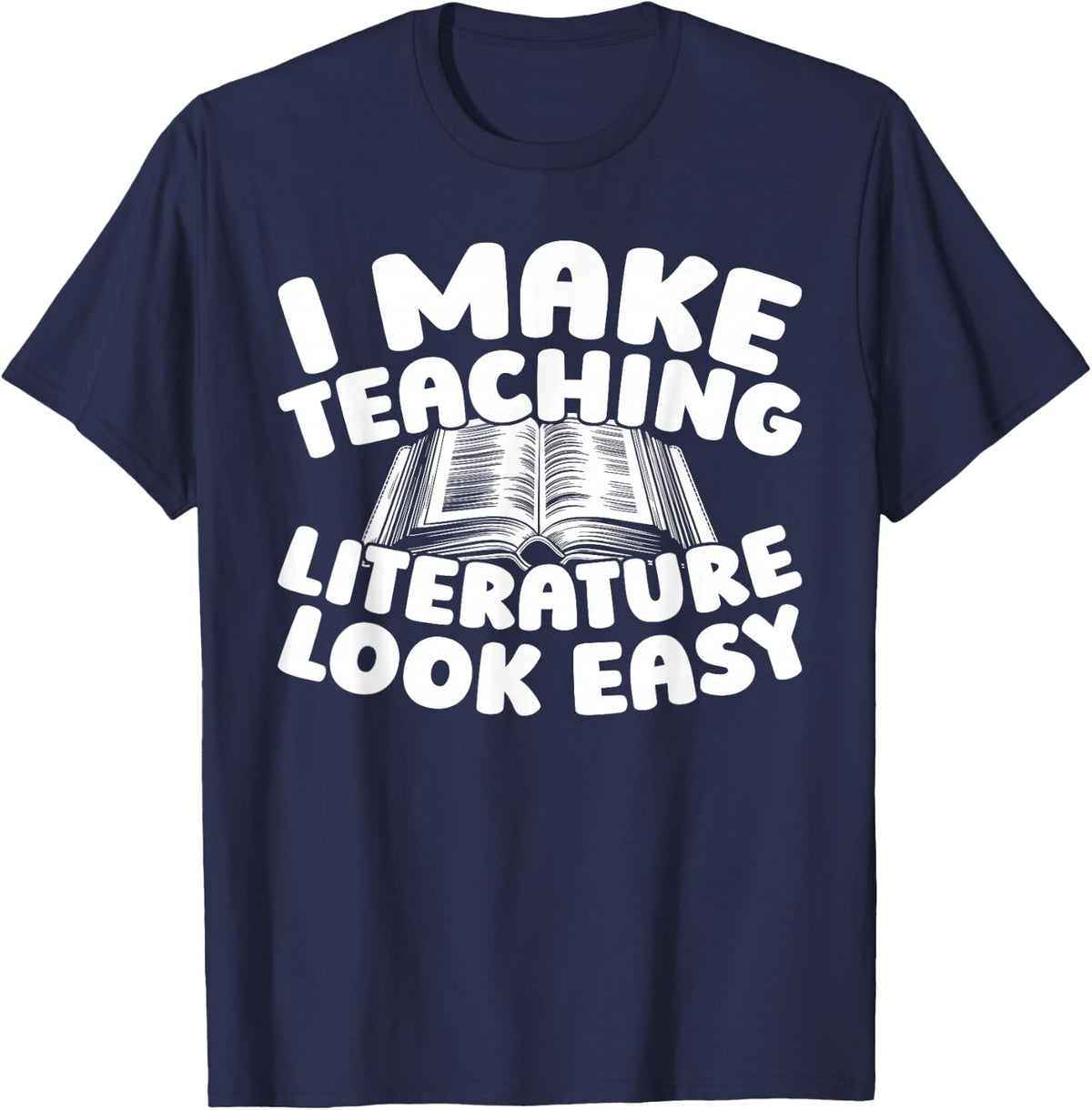 School Educator Education - Literature Teacher T-Shirt - Navy Blue