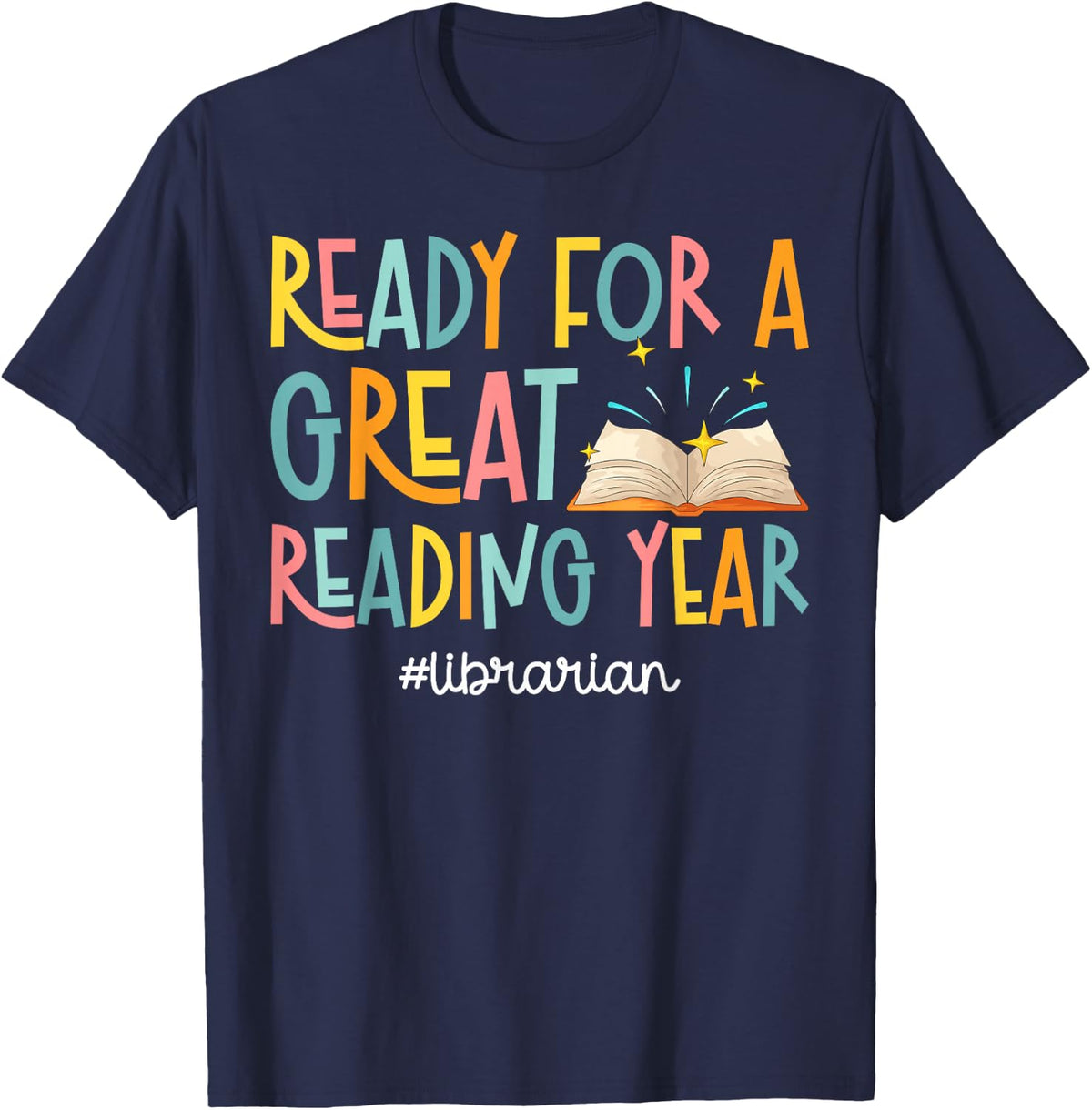 First Day of School Librarian First Day of School T-Shirt - Navy Blue