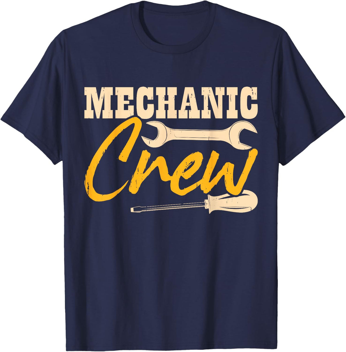 Mechanic Crew T-Shirt - Navy Blue