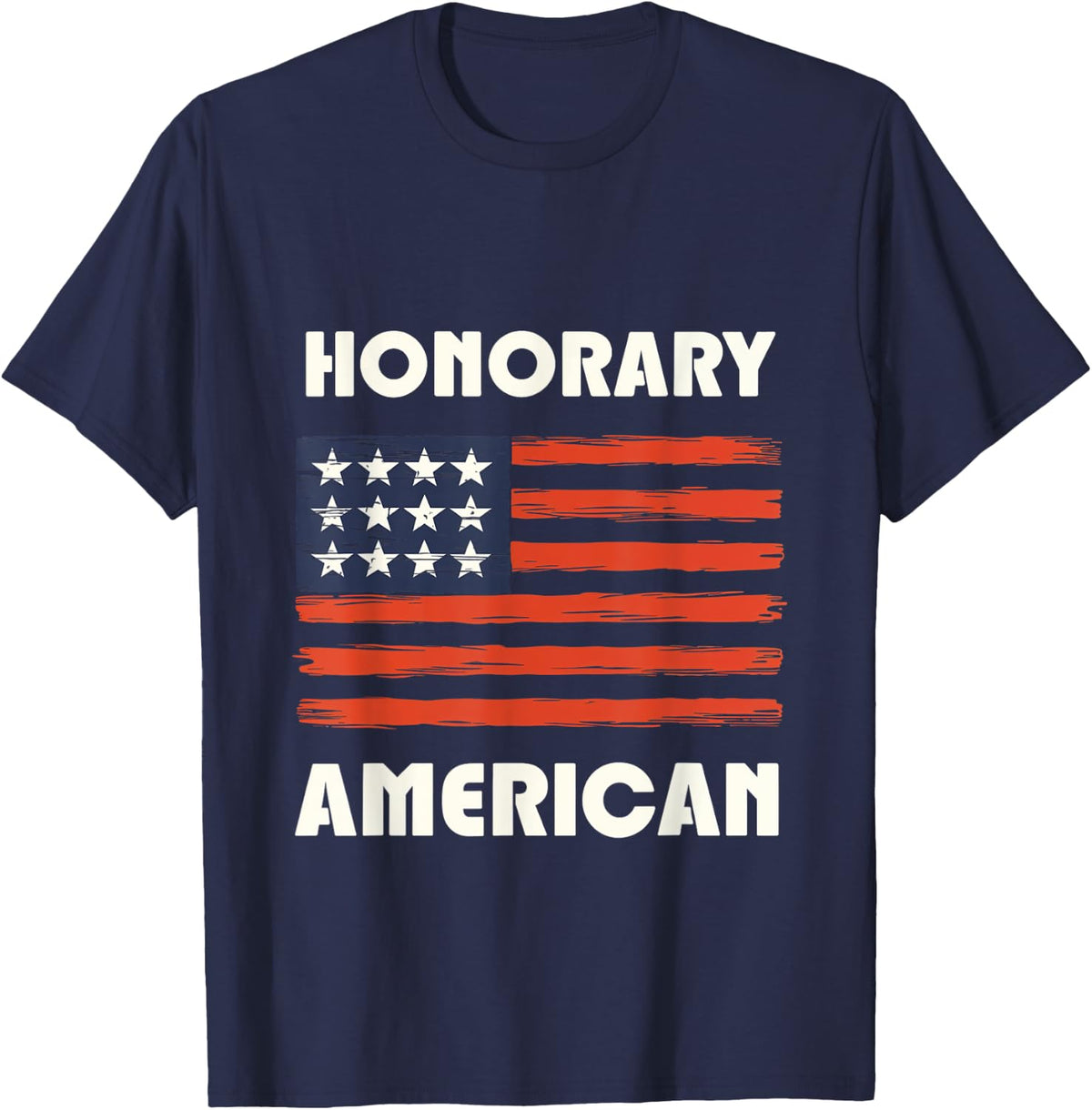 Honorary American Patriotic Exchange Student USA T-Shirt - Navy Blue
