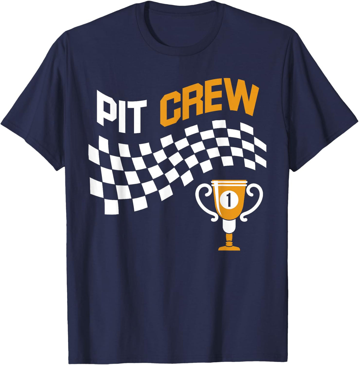 Pit Crew Raing design, Racing design, Race Car gift T-Shirt - Navy Blue