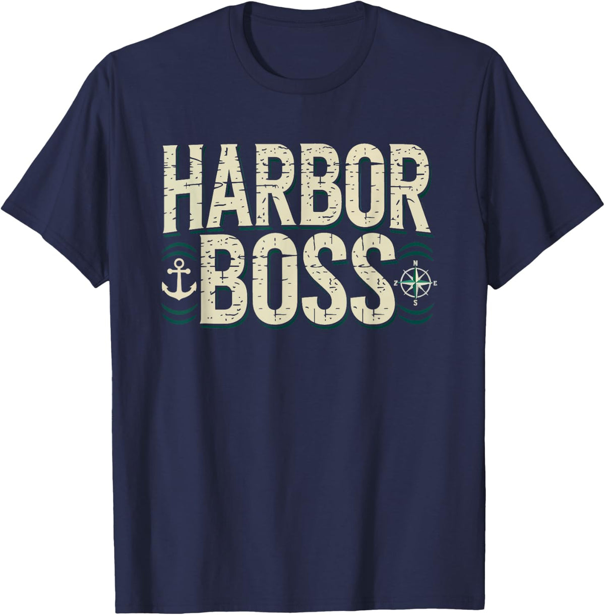 Tugboat Captain Who Keeps Whole Harbor Running Tug Life T-Shirt - Navy Blue