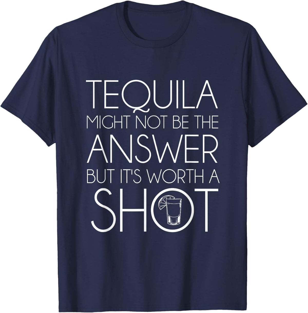 Mis Amigos Funny Salt Lime Tacos and Tequila T-Shirt Tee for Men Women - Navy Blue