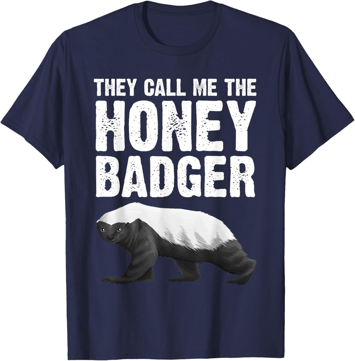 Cool Honey Badger Design For Men Women Honey Badger Lover T-Shirt - Navy Blue