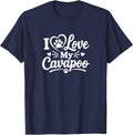 I Love My Cavapoo - T-Shirt - Navy Blue