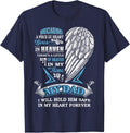 Dad Wing My Guardian Angel You Are My Missing Piece Memorial T-Shirt - Navy Blue