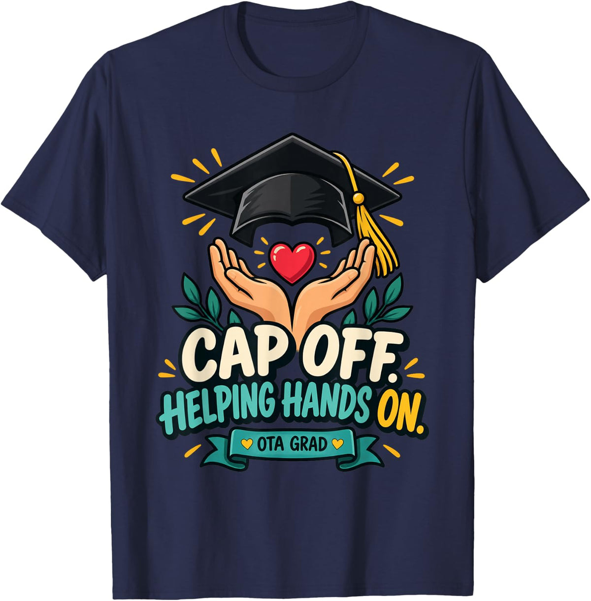 OTA Grad Occupational Therapy Assistant T-Shirt - Navy Blue