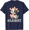 Grammy Cow Birthday Matching Family Party T-Shirt - Navy Blue
