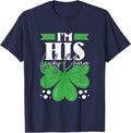 I'm His Shamrock, Couple St. Patrick's Day T-Shirt - Navy Blue