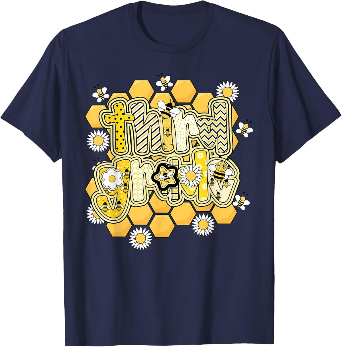 School T-Shirt - Navy Blue