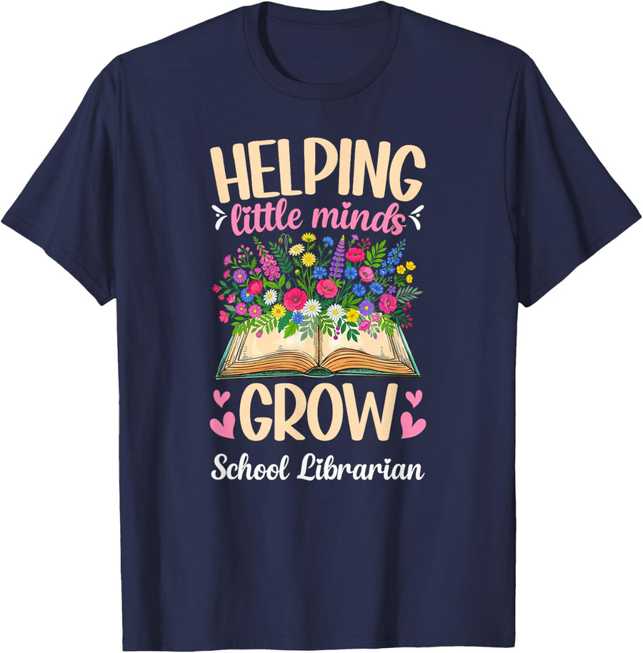 Best School Librarian Appreciation School Library Worker T-Shirt - Navy Blue