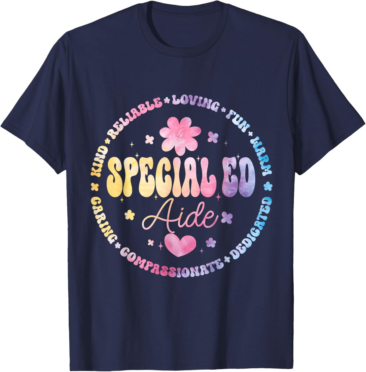Special Education Teacher Special ED Aide Life SPED T-Shirt - Navy Blue