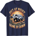 Out At Night Home By Dawn Badger T-Shirt - Navy Blue