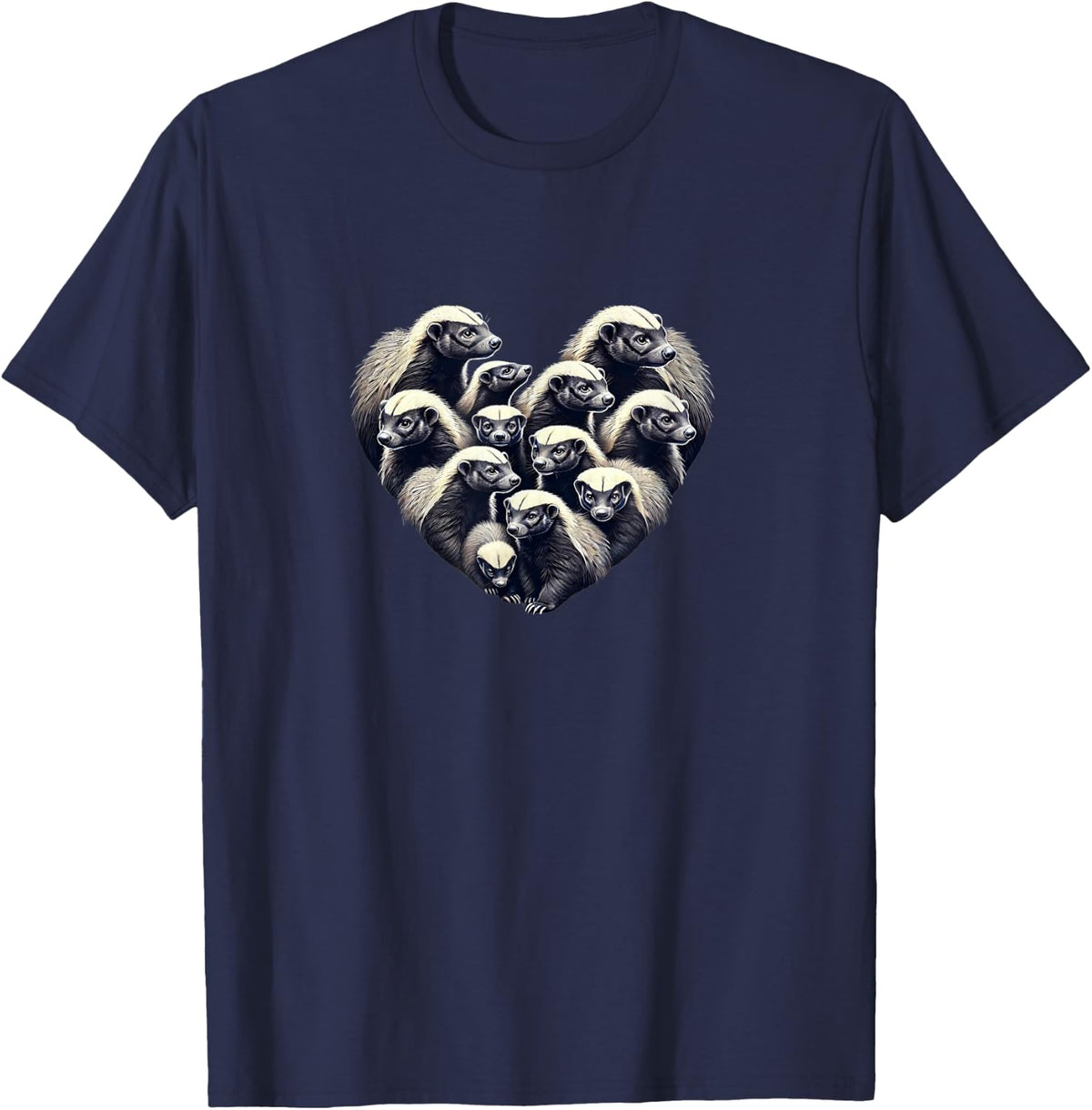 Honey Badger Shirt Honey Badger Lover Honey Badgers T-Shirt - Navy Blue