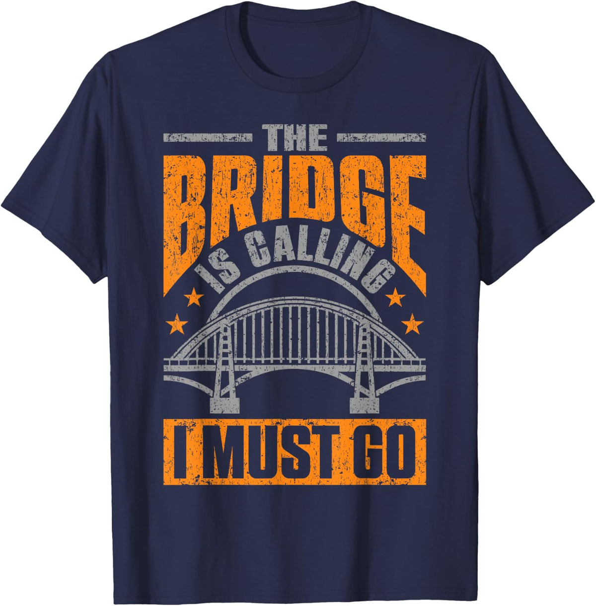 Bridge Engineer Civil Engineer Proud Bridge Builder T-Shirt - Navy Blue