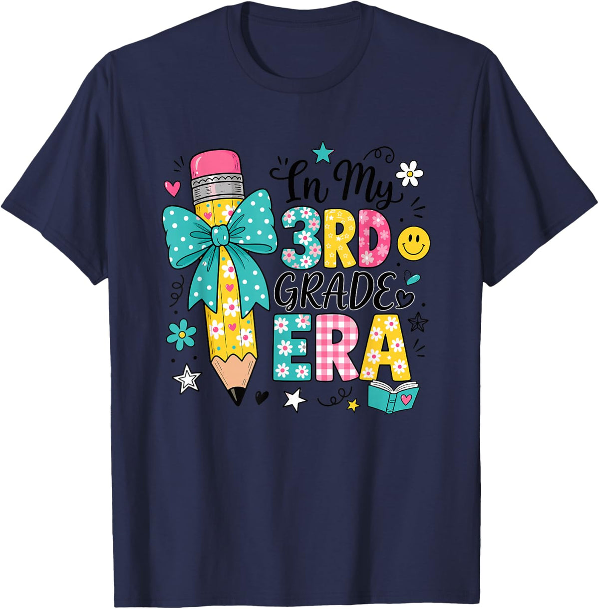 in My 3rd Grade Era Back to School T-Shirt - Navy Blue