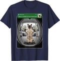 There is Motion At Your Front Door Siamese Cat Money Meme T-Shirt - Navy Blue