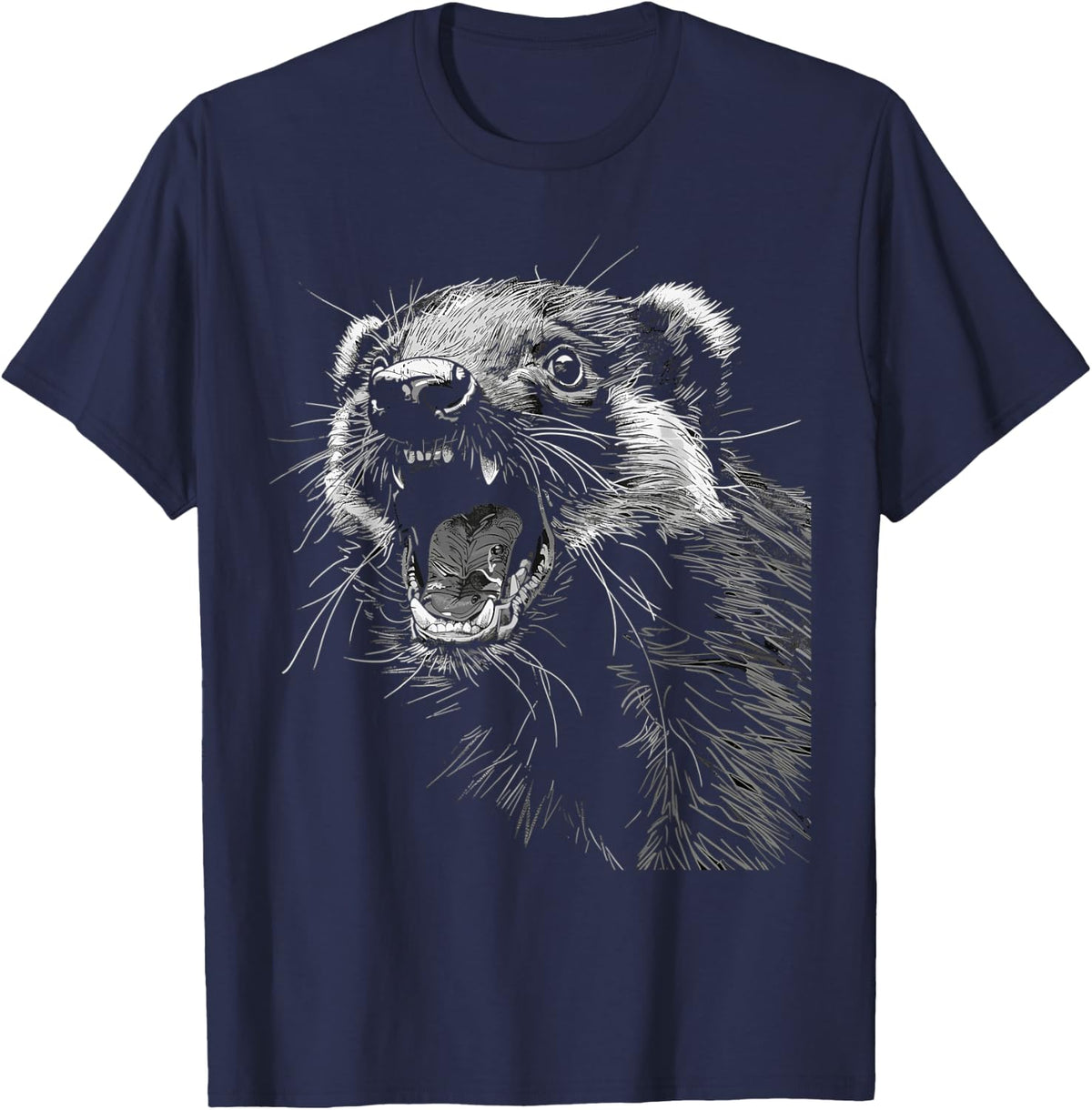 Funny Honey Badger Lover For Women Men T-Shirt - Navy Blue