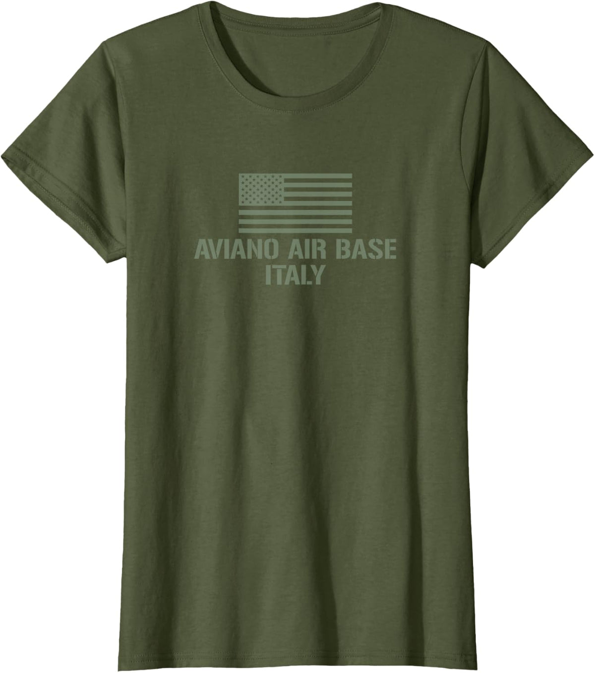 Aviano Air Base T-Shirt - Olive Green