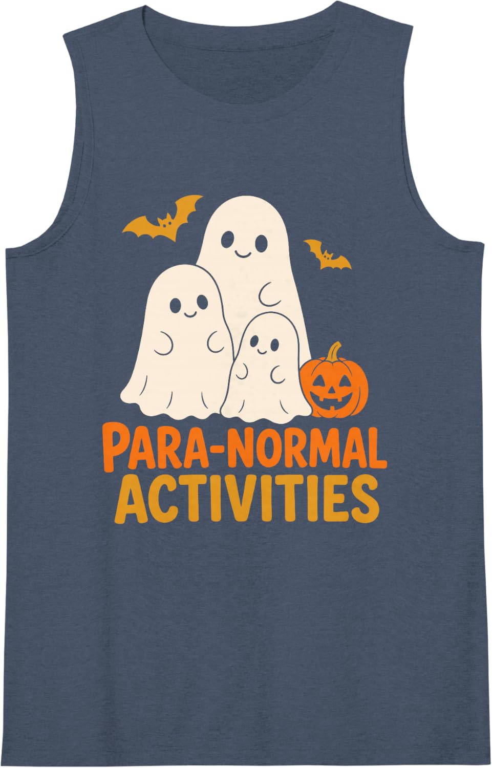 Women's para Normal Activities Sped Teacher Halloween Sleeveless Tank Top - Navy Blue