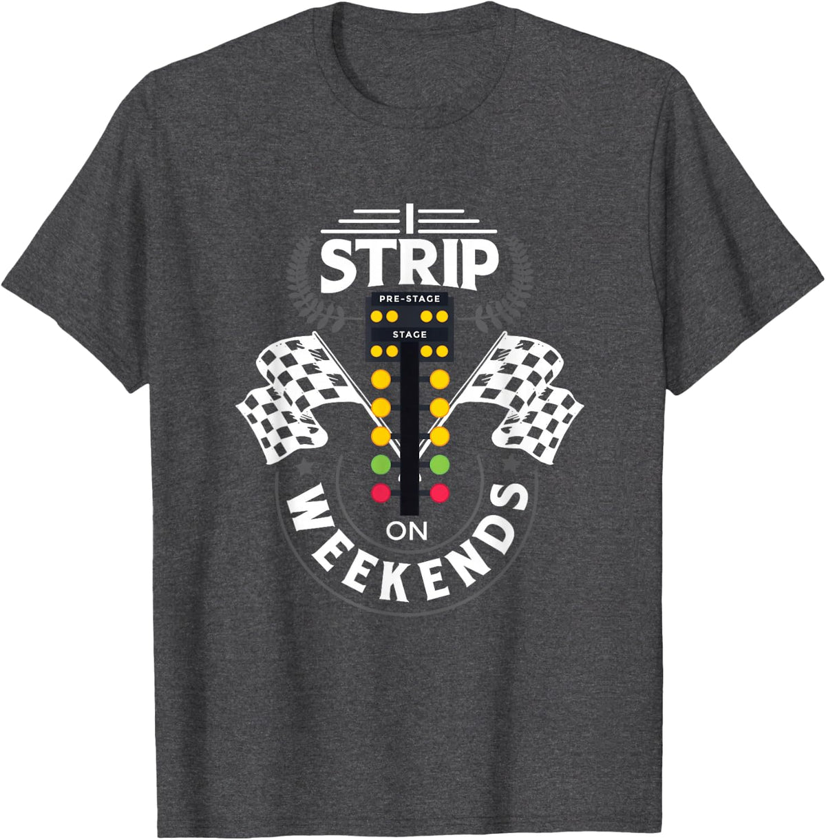 Drag Racing Race Car a racer car T-Shirt - Dark Heather Grey