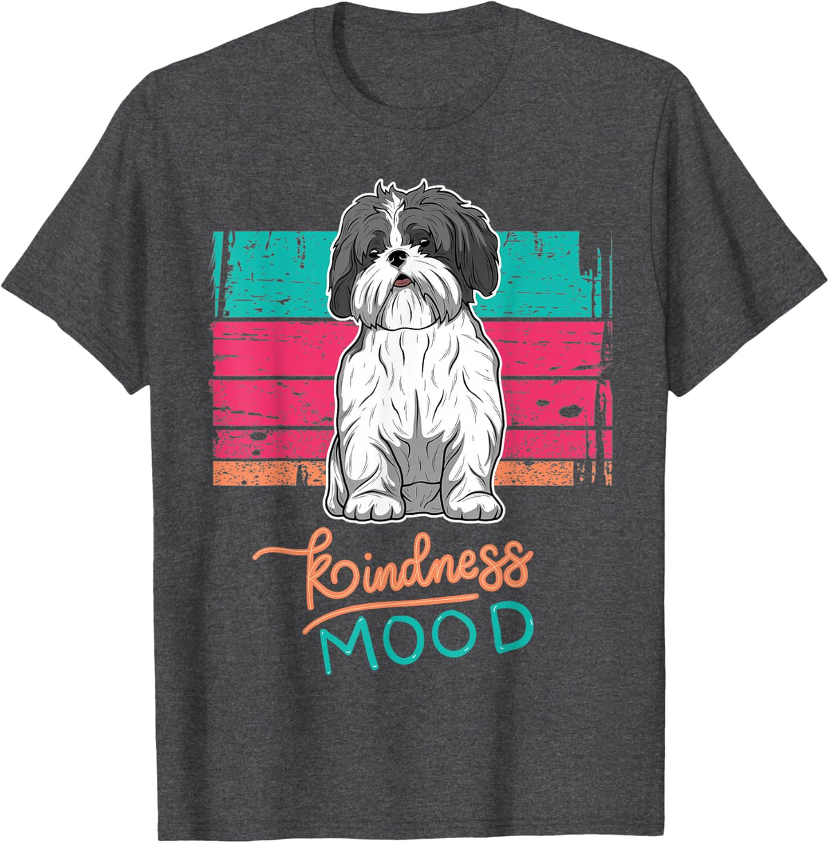 Shih-Tzu Shih-Dog T-Shirt - Dark Heather Grey