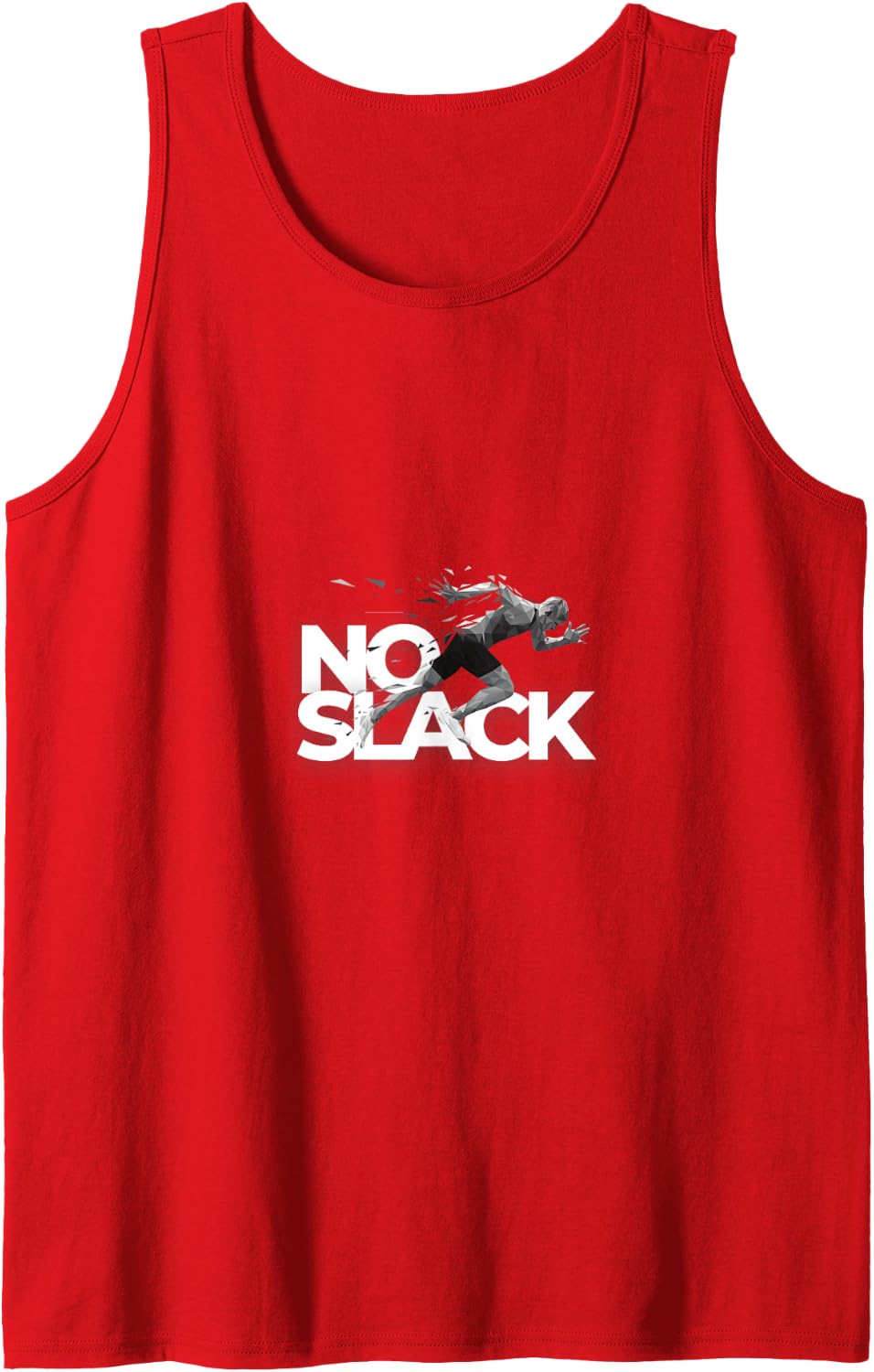 No Slack | Distance Running Motivation Sleeveless Tank Top - Red