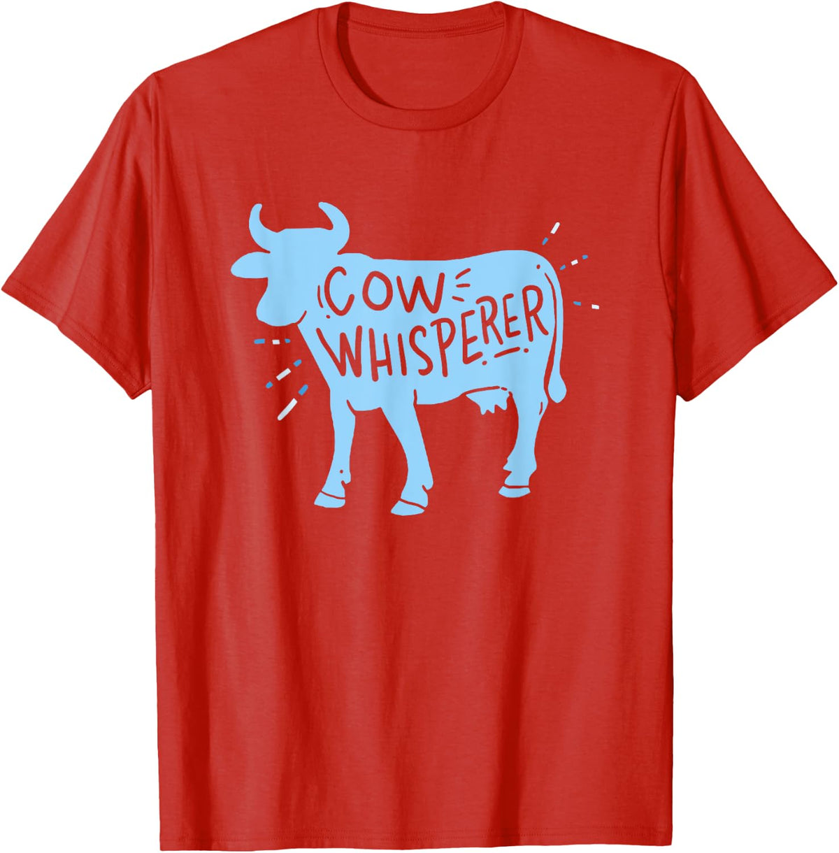 Cow Whisperer - Cow Farmer & Rancher Gift T-Shirt - Red