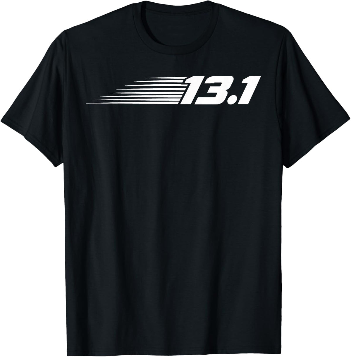 13.1 Half Marathon Runner Running Half Marathon Race T-Shirt - Black