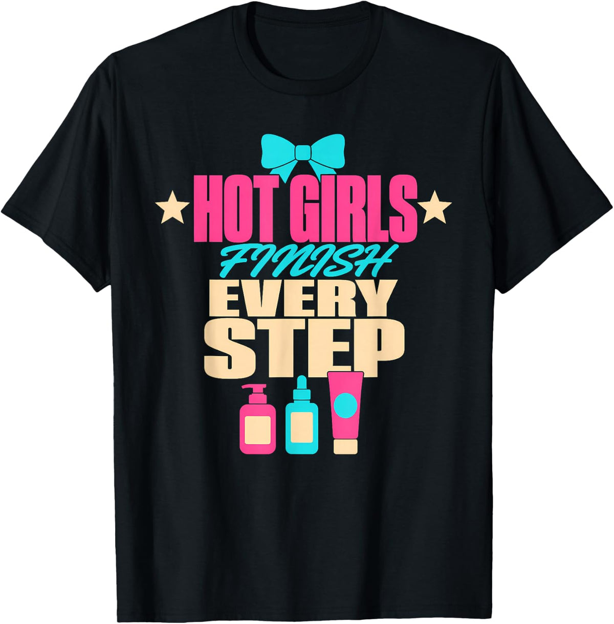 Skincare Routine Skincare Girly Beauty Gift T-Shirt - Black