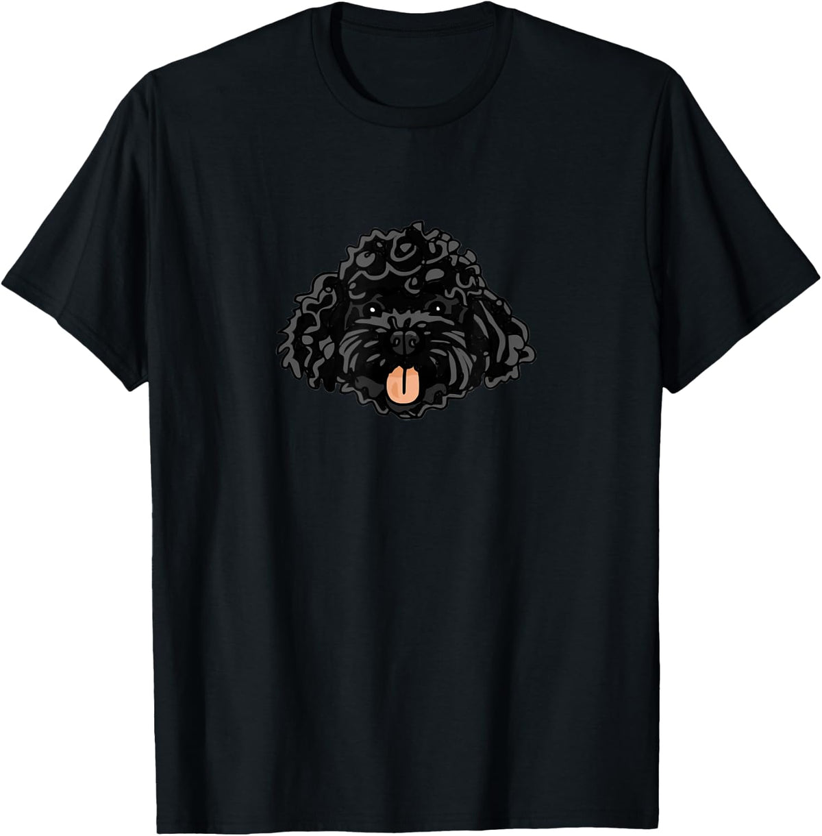 Cute Black Cockapoo - T-Shirt - Black