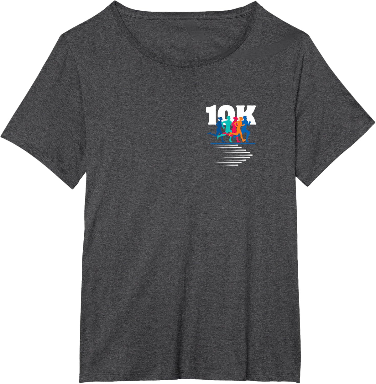 10K Runner Apparel Fun Wear Running Athletes Performance T-Shirt - Dark Heather Grey