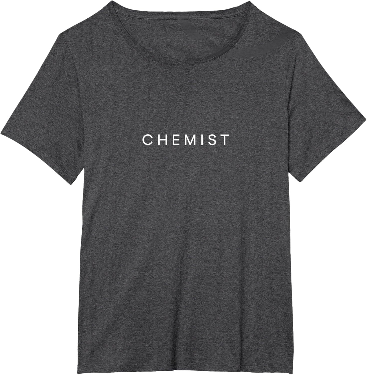 Chemist Minimalist Lettering Chemistry T-Shirt - Dark Heather Grey