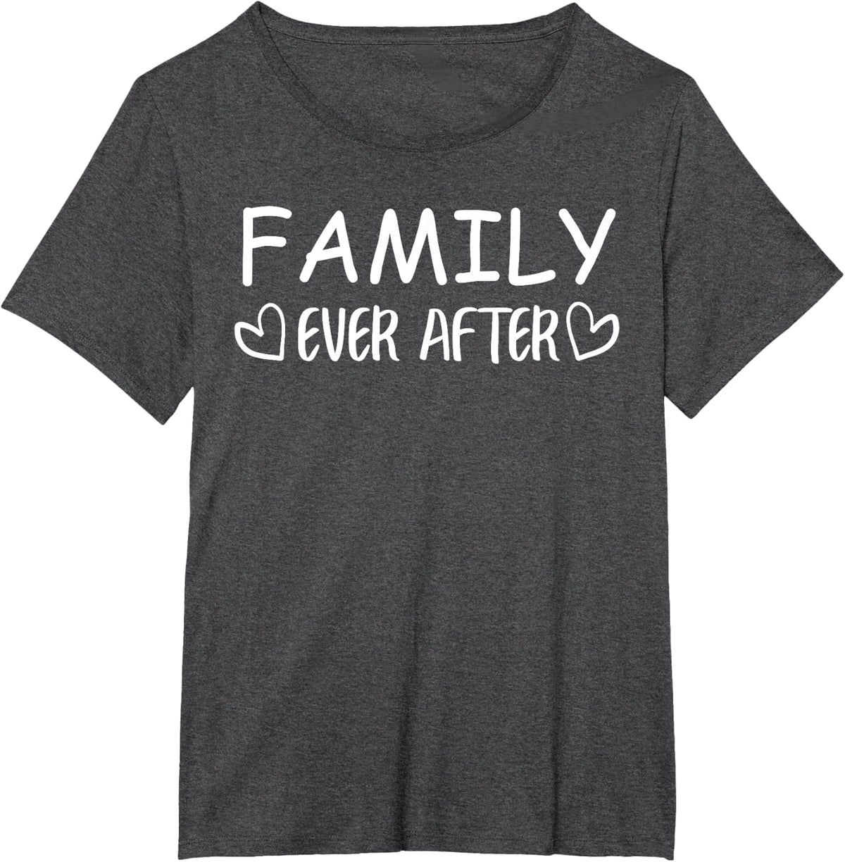 Family Ever After Adoption Gotcha Day T-Shirt - Dark Heather Grey
