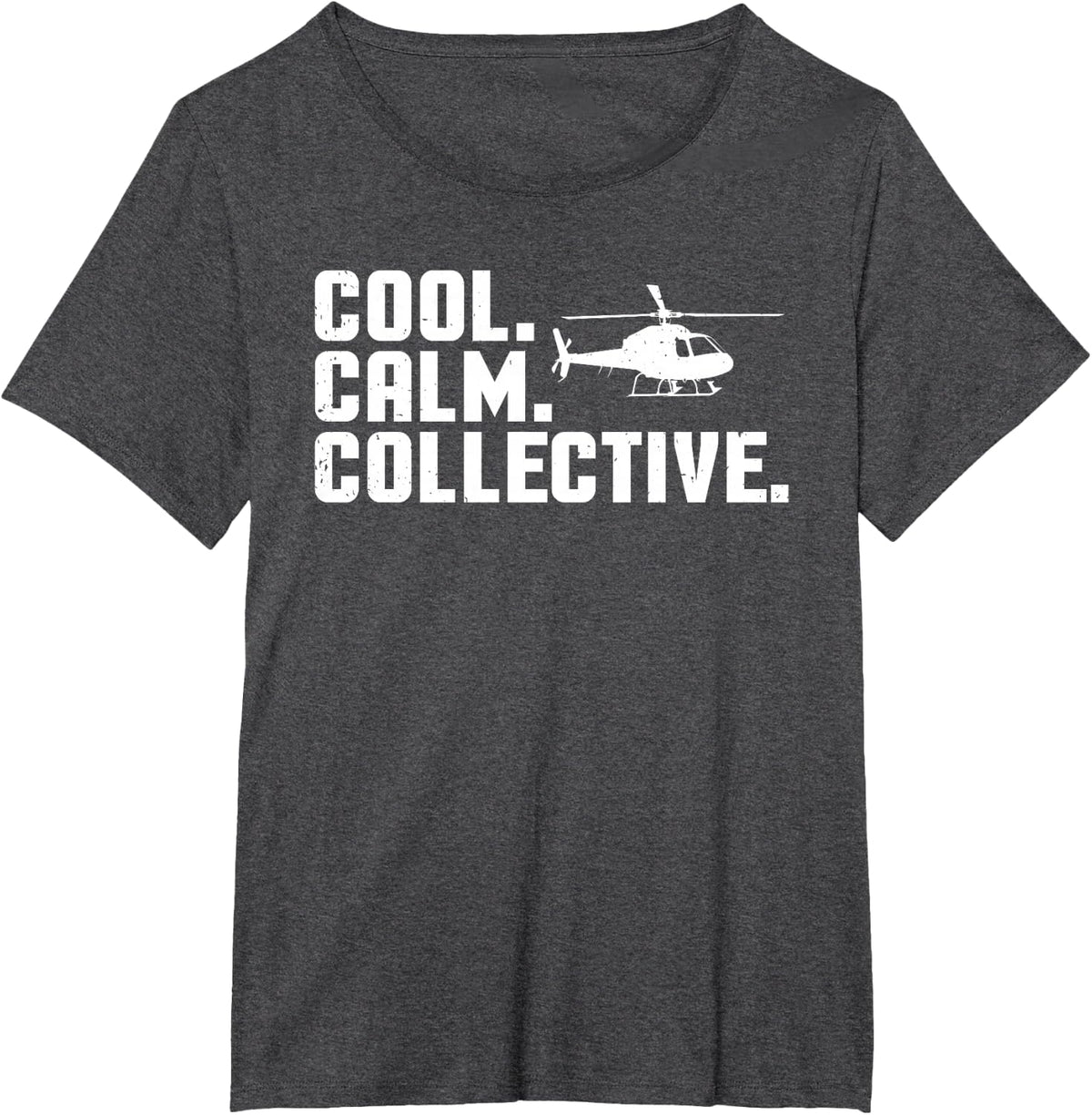 Funny Helicopter Pilot Art for Men Women Flying Helicopter T-Shirt - Dark Heather Grey