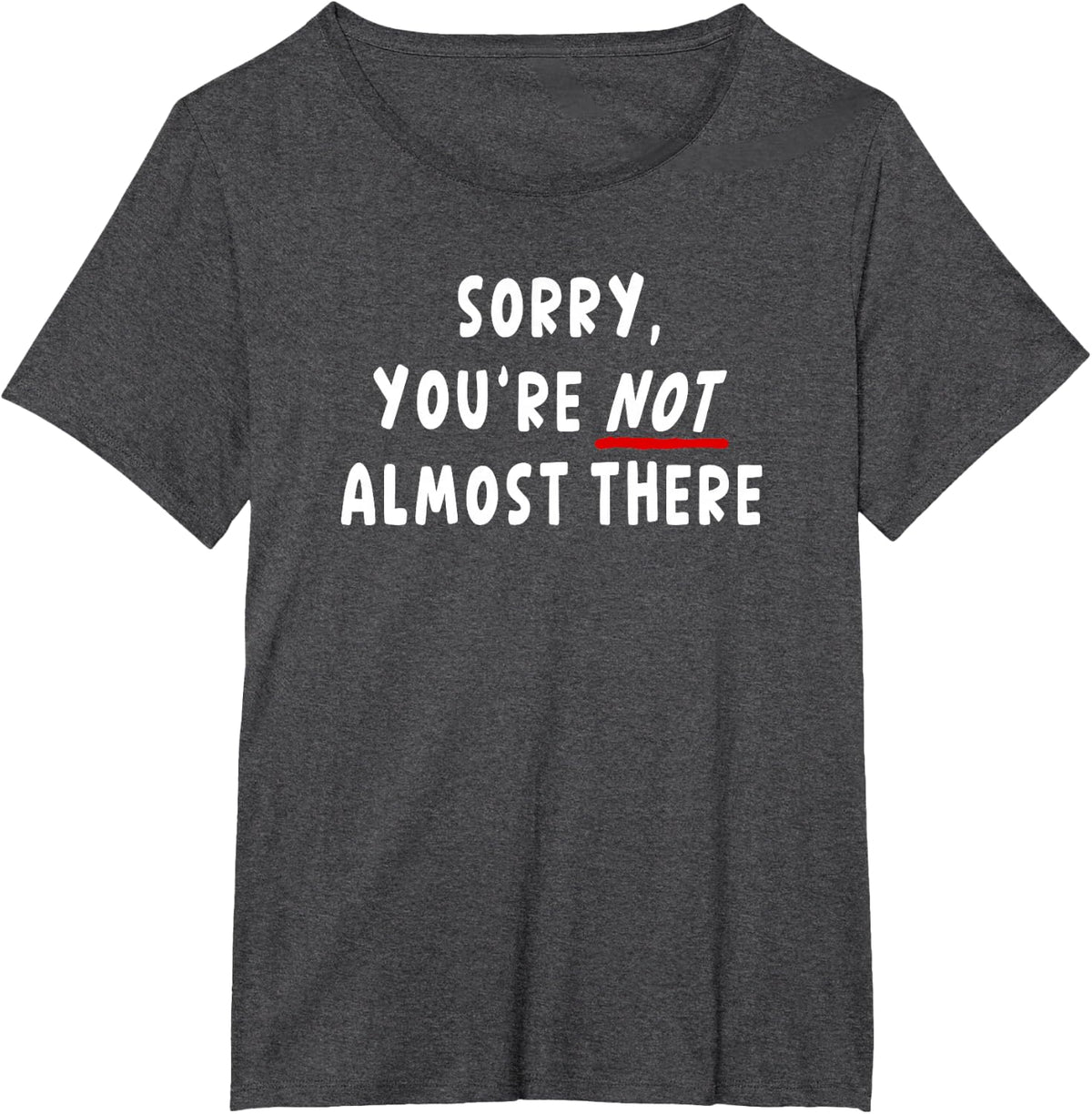 Funny Marathon Spectator Joke Saying Runner Support Cheering T-Shirt - Dark Heather Grey