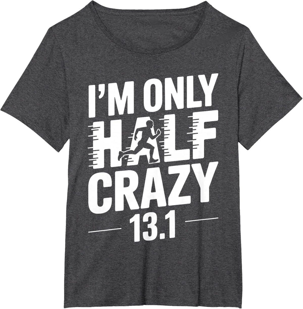 Half Marathon Art for Men Women 13.1 Half Marathon Runner T-Shirt - Dark Heather Grey
