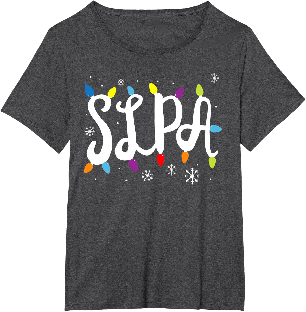 Christmas SLPA Assistant X-mas Light Festive para Special ED T-Shirt - Dark Heather Grey