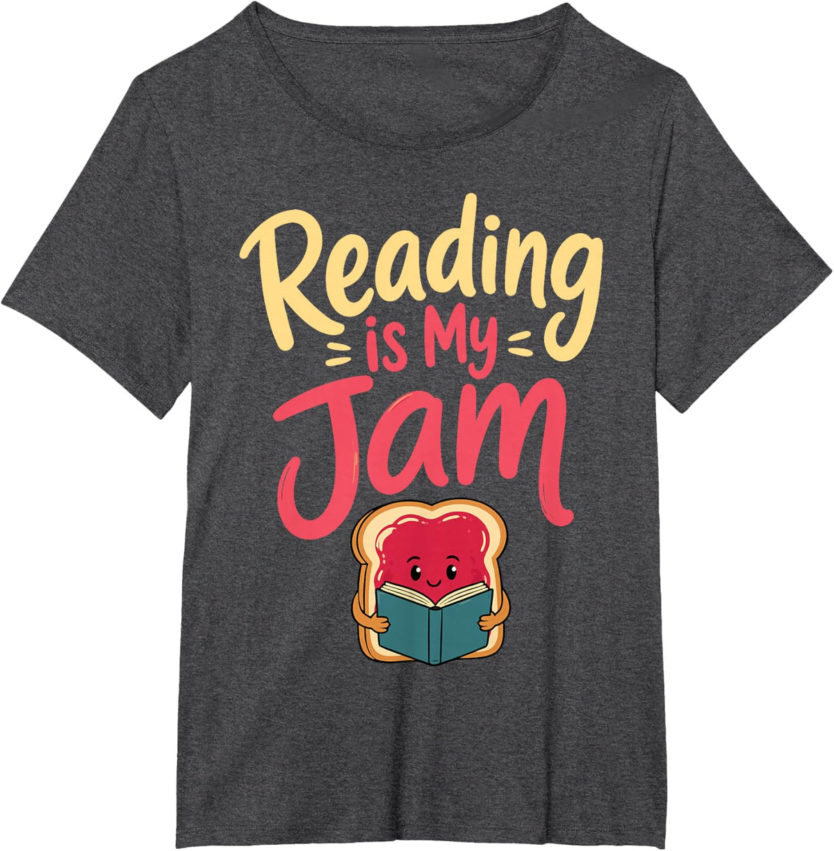 Cute Reading Lover Librarian Book Library T-Shirt - Dark Heather Grey