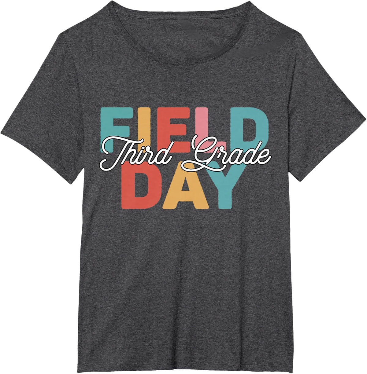 Field Day 3rd Third Grade school teacher kids T-Shirt - Dark Heather Grey