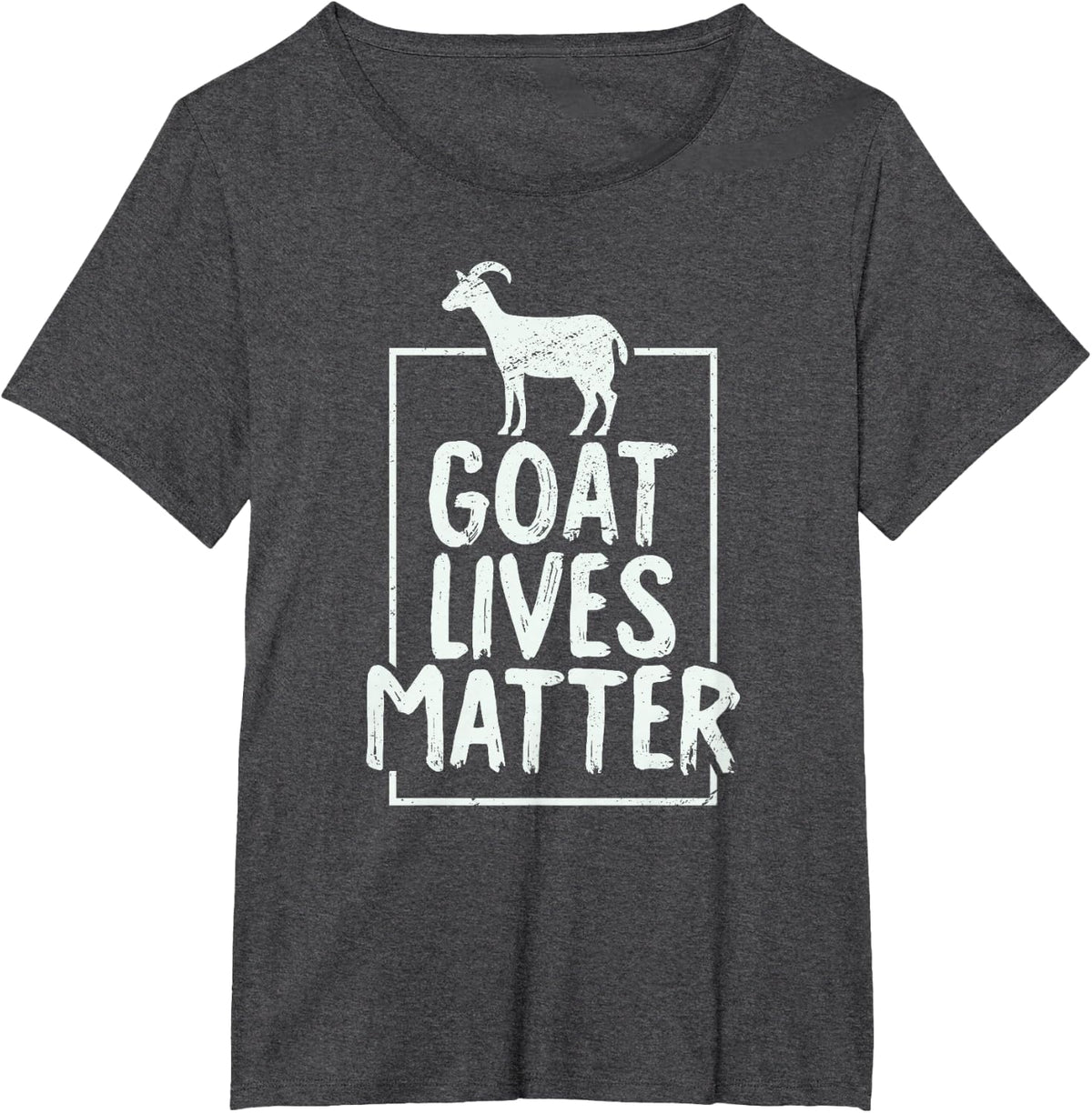 Goat Lives Matter - Cool Funny Goat Lover Gift T-Shirt - Dark Heather Grey