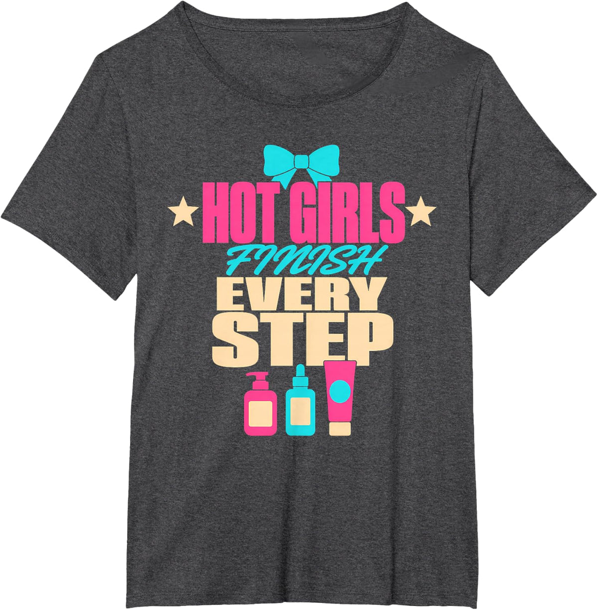 Skincare Routine Skincare Girly Beauty Gift T-Shirt - Dark Heather Grey