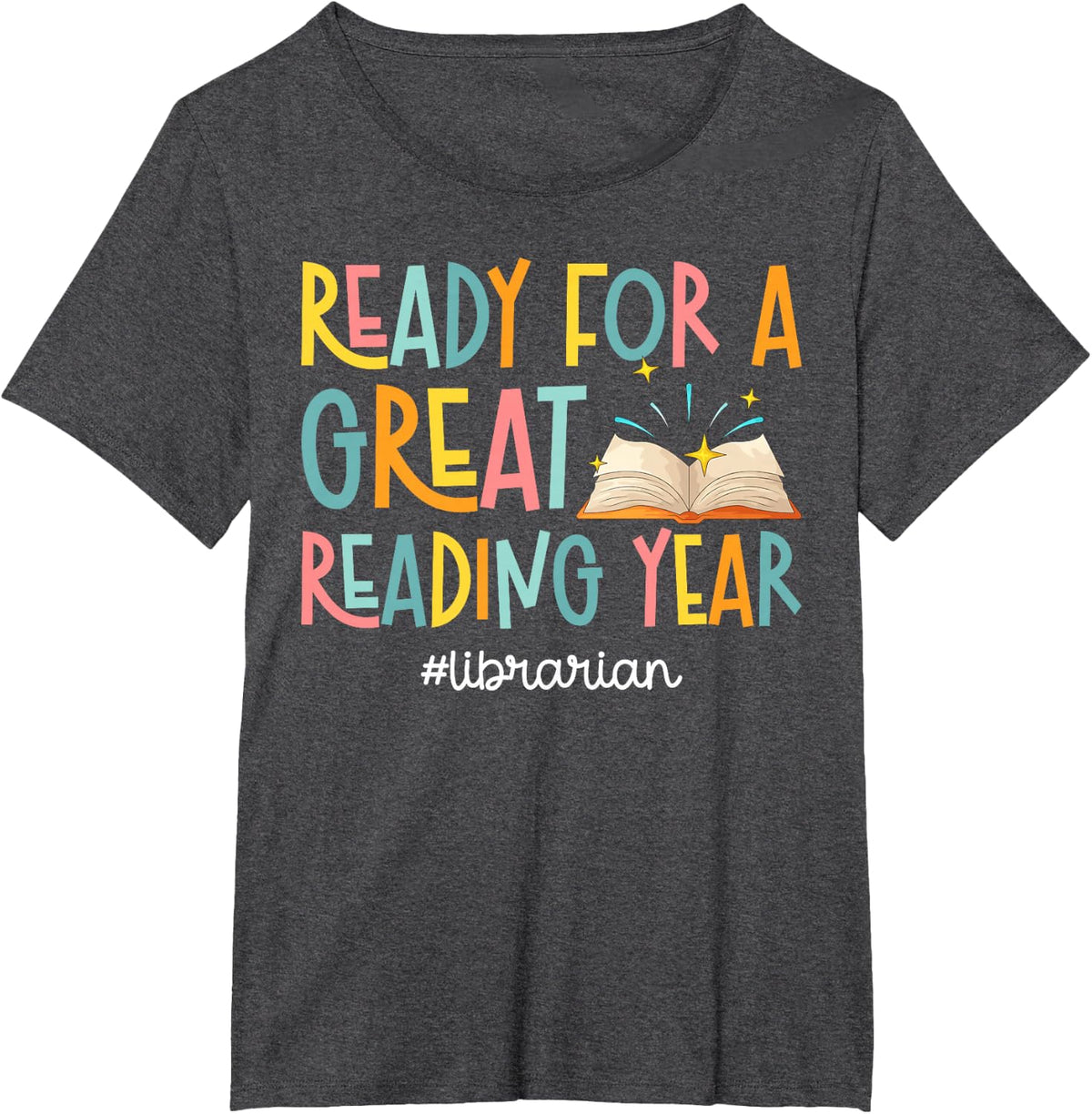 First Day of School Librarian First Day of School T-Shirt - Dark Heather Grey