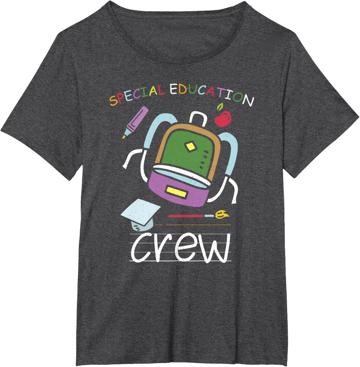 Fun Special Education Gift Design Teachers Fun Gift T-Shirt - Dark Heather Grey